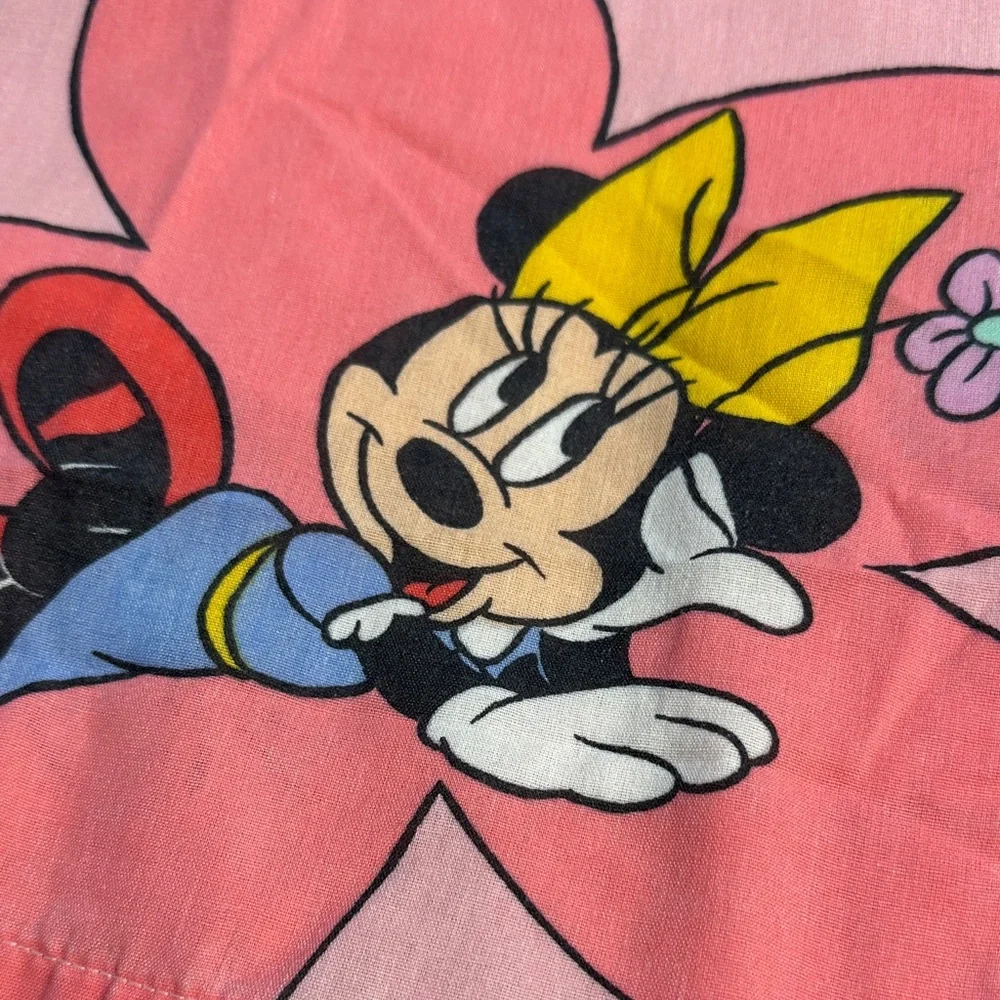 Disney Minnie Mouse Pink and Teal‎ Bedding Sheets 90”x 64”